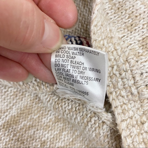 VINTAGE NORTHERN ISLES Embroidered Star Print Button-Front Cardigan Medium - Picture 11 of 12